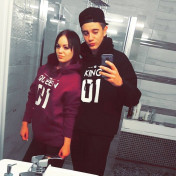 Bluza z kapturem DLA PAR 2 SZT QUEEN 01 & KING 01