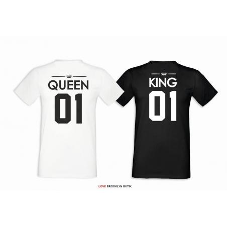 T-shirt DLA PAR 2 SZT QUEEN & KING 