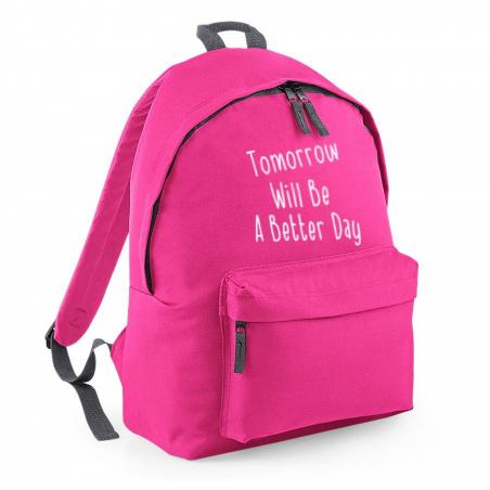 plecak szkolny tomorrow will be a better day różowy
