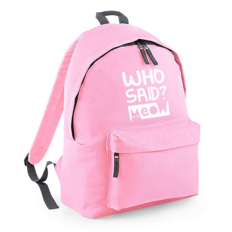 plecak BG owal WHO SAID jasno różowy