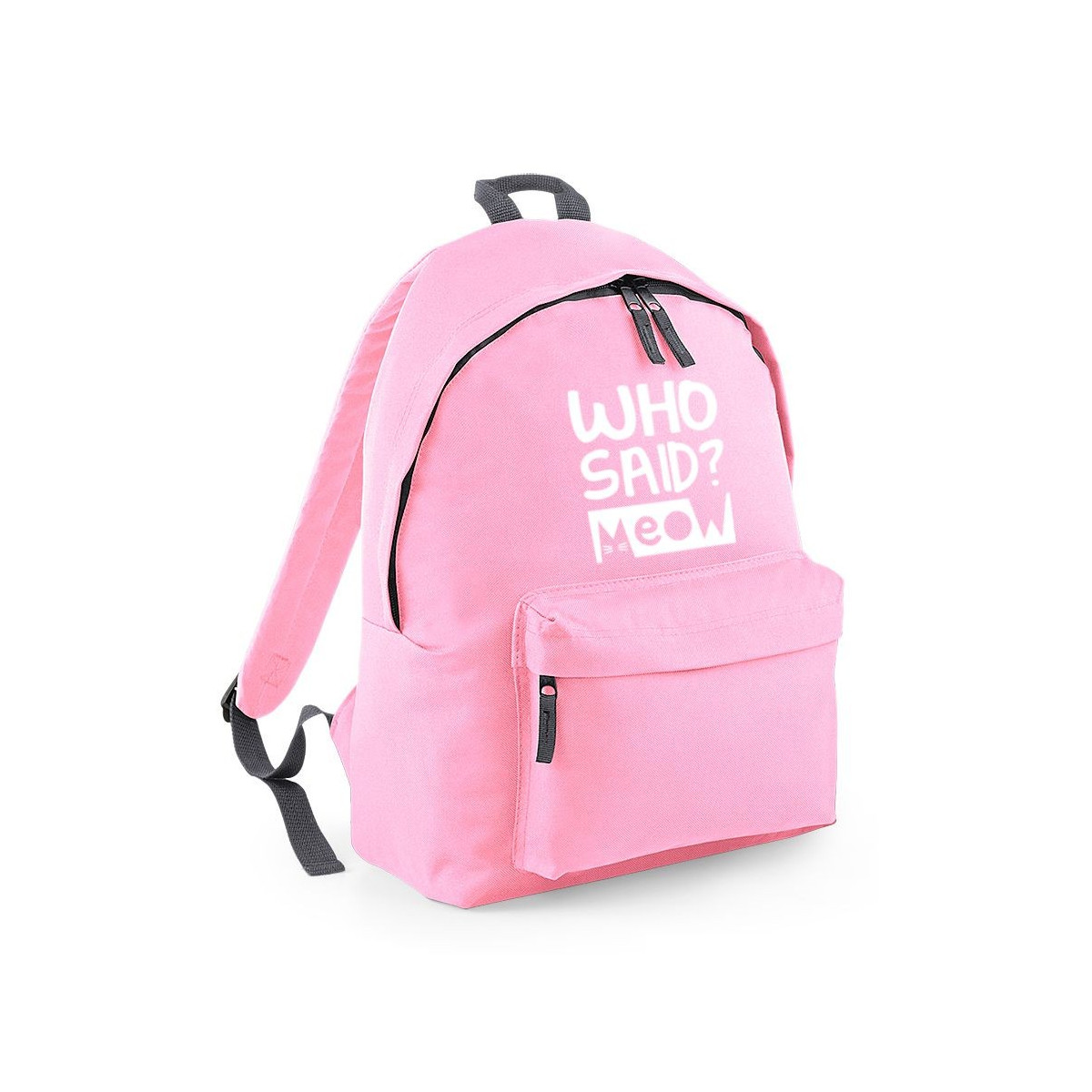 plecak BG owal WHO SAID jasno różowy