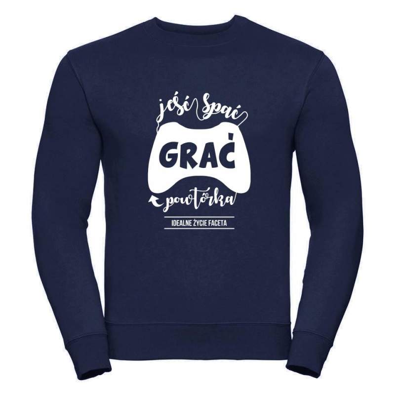 bluza Niezłe Ziółko na Dzień Chłopaka szara