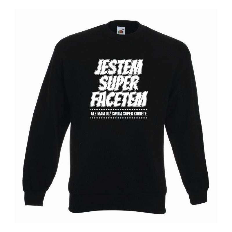 bluza oversize JESTEM SUPER FACETEM