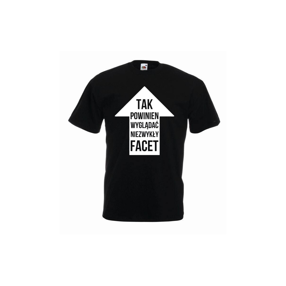 koszulka z nadrukiem niezwykły facet