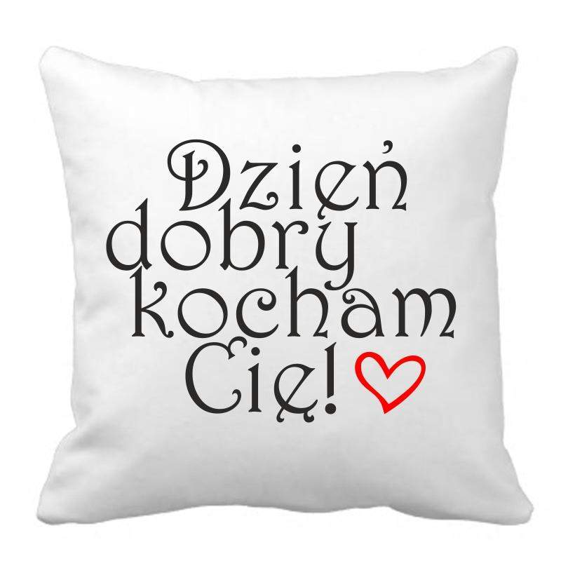 PODUSZKA druk dzień dobry