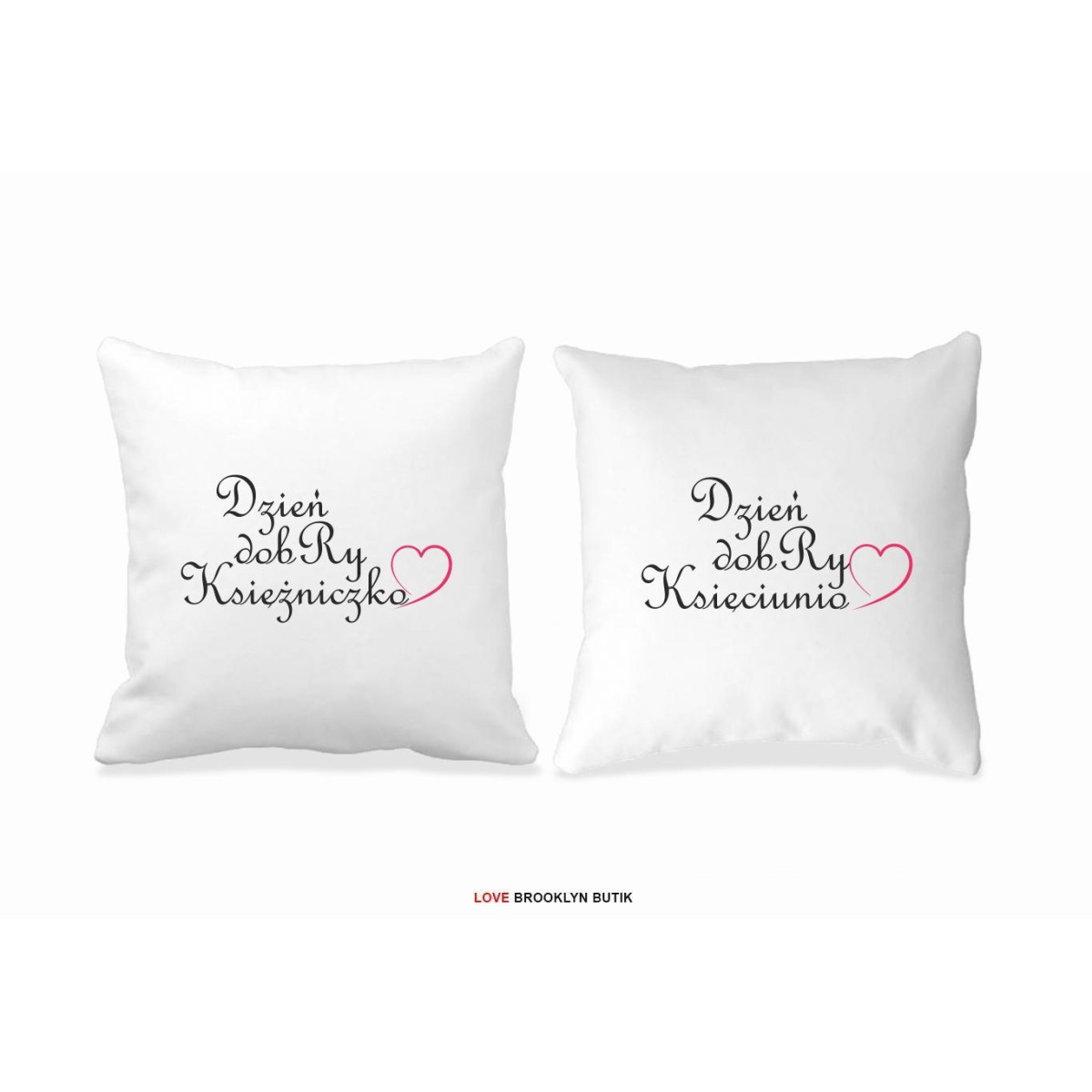 Poduszki Księżniczka&Księciunio 2 szt