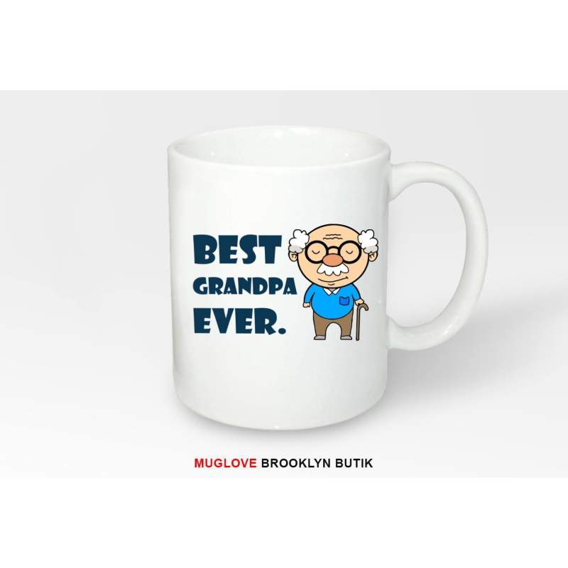 Kubek z nadrukiem dziadek gazeciarz