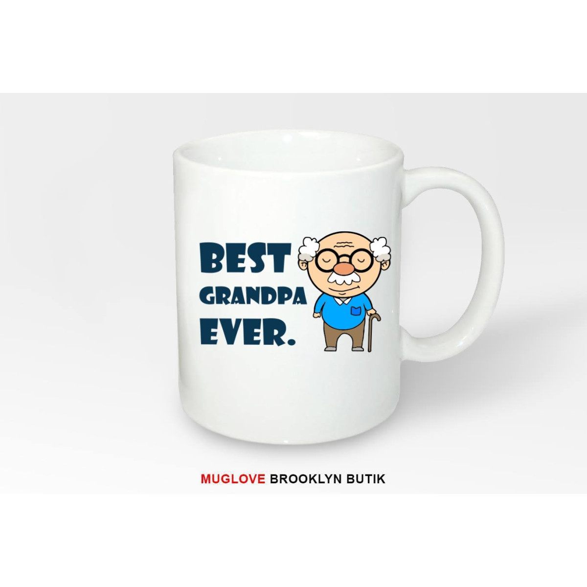 Kubek z nadrukiem dziadek gazeciarz