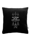 Czarna PODUSZKA druk Ten dziadek nie ma sobie równych