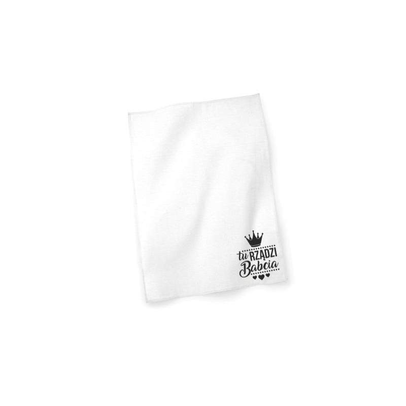 Ściereczka druk Tu rządzi babcia