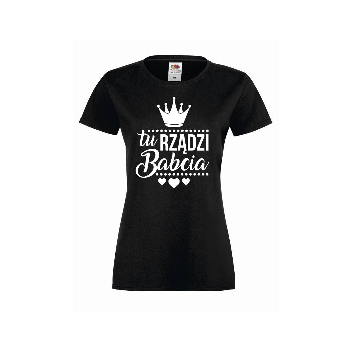 T-shirt lady/oversize TU RZĄDZI BABCIA