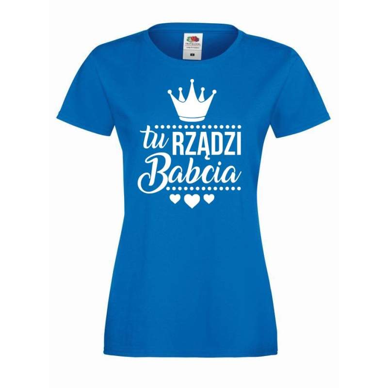 T-shirt lady/oversize TU RZĄDZI BABCIA