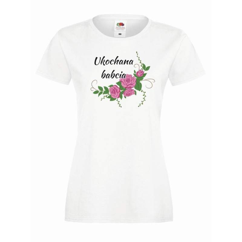 T-shirt lady/oversize DTG Ukochana babcia