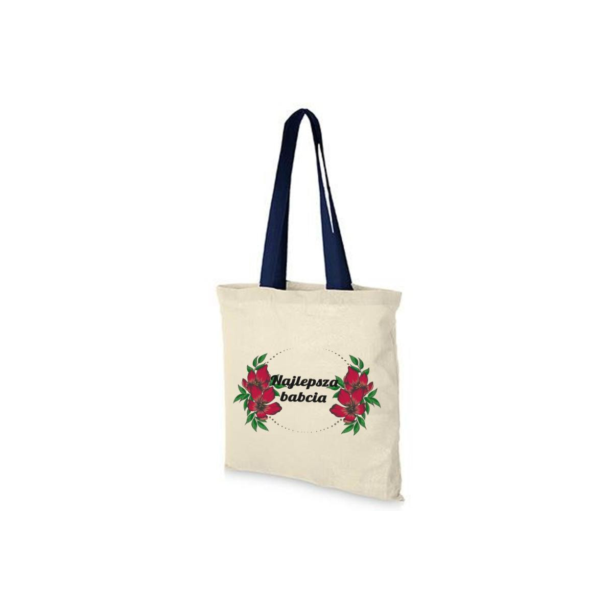 Torba dtg Najlepsza babcia kwiaty