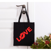 Czarna Torba bawełniana LOVE 