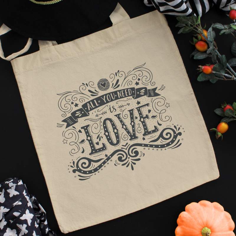 Torba bawełniana ecri All You Need Is Love 2