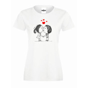 T-shirt lady slim DTG Sweet Kiss