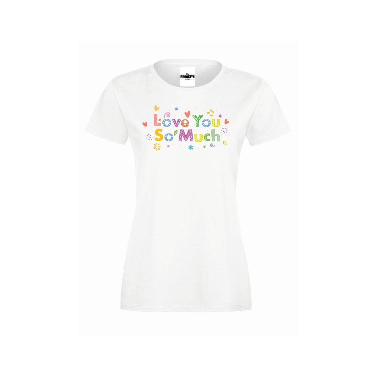 T-shirt lady slim DTG Love you so much