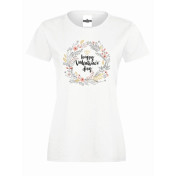 T-shirt lady slim DTG Happy Valentine's Day