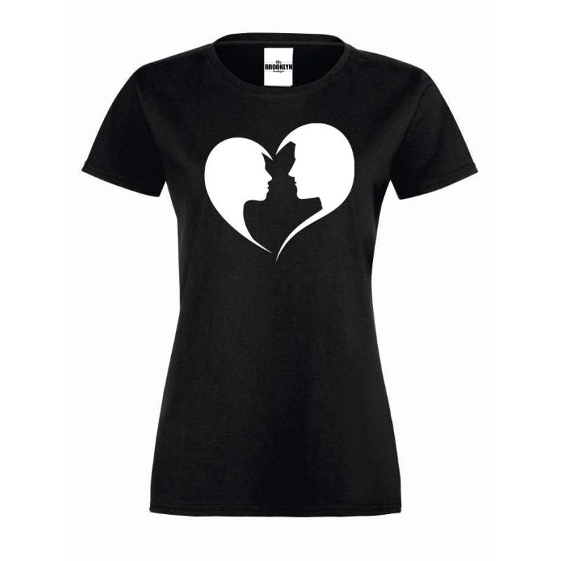 T-shirt lady Faces in a heart