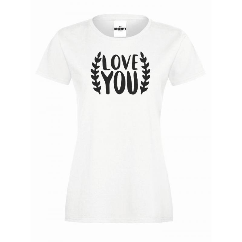 T-shirt lady Love you 2