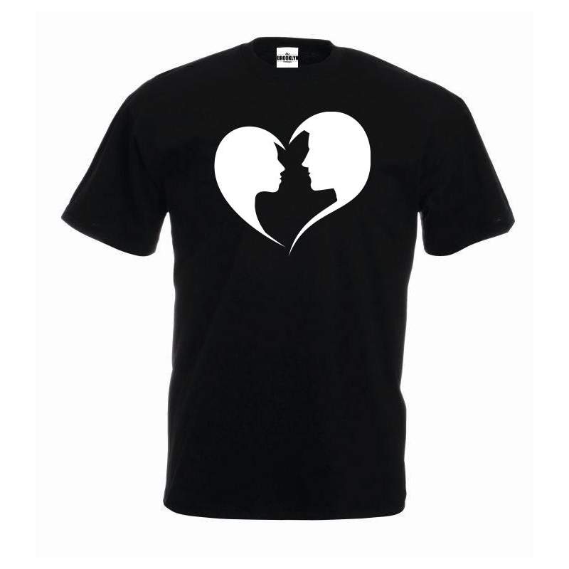 T-shirt oversize Faces is heart