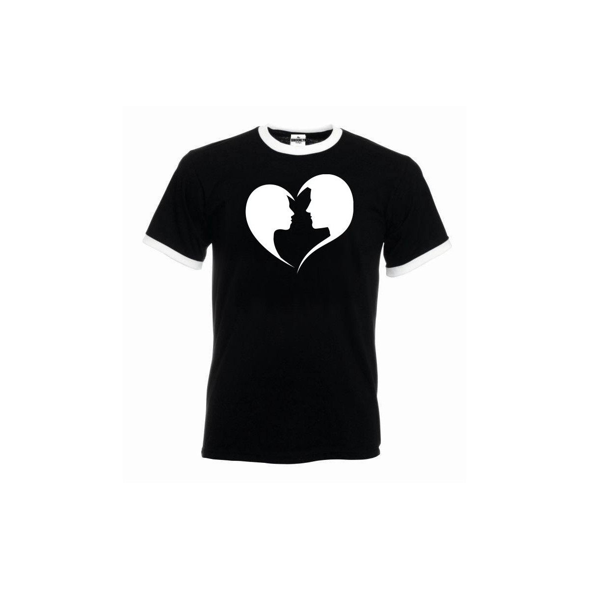 T-shirt oversize Faces is heart