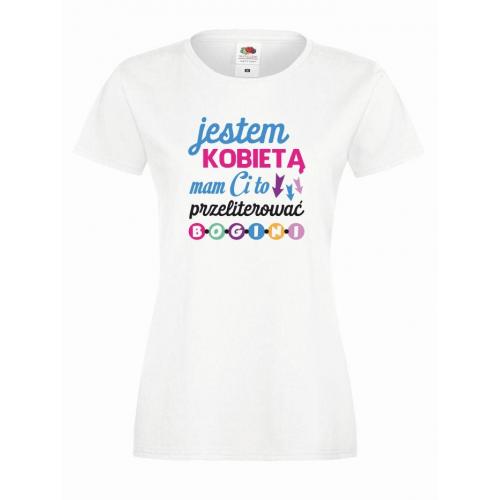 koszulka jestem kobietą