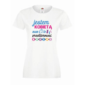 koszulka jestem kobietą