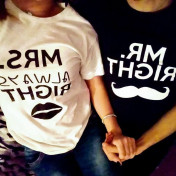 T-shirt DLA PAR 2 SZT MRS & MR