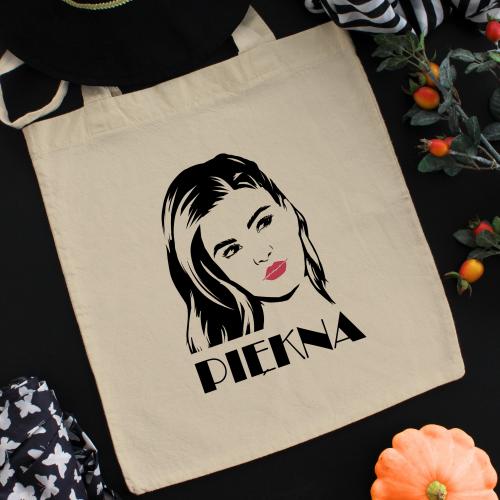 Torba bawełniana ecri Piękna