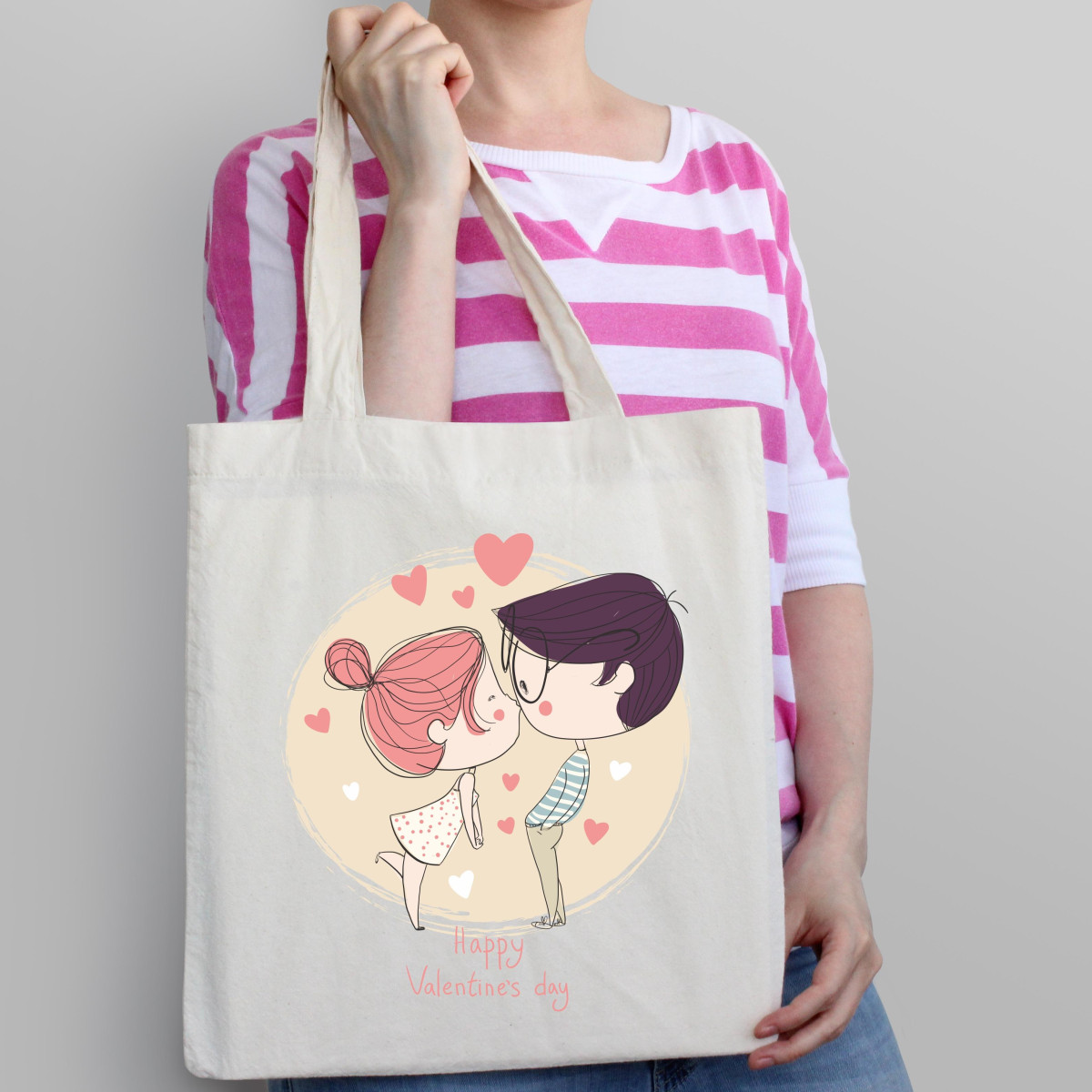 Torba bawełniana Happy VALENTINE'S DAY