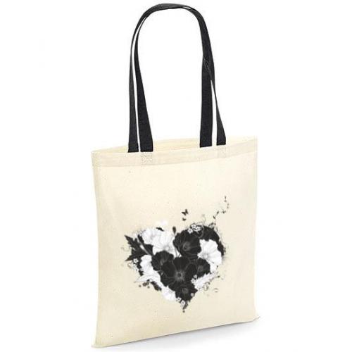 Torba bawełniana ecri heart of flowers