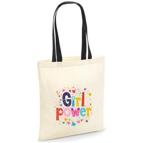 Torba bawełniana ecri girl power