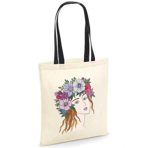 Torba bawełniana ecri  kobieta