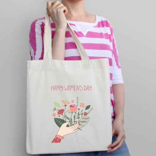 Torba bawełniana ecri colorful humming-bird