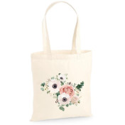 Torba bawełniana ecri flowers