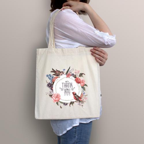 Torba bawełniana ecri thank you