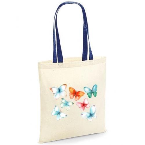 Torba bawełniana motylki kolorowe