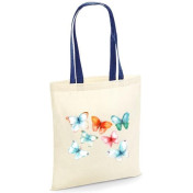 Torba bawełniana motylki kolorowe
