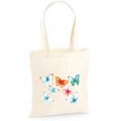 Torba bawełniana ecri motylki