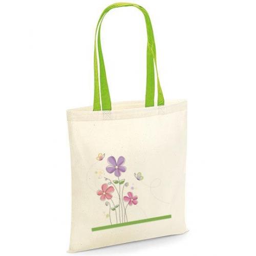 Torba bawełniana kwiatuszki kolorowe