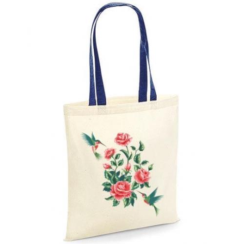 Torba bawełniana roses with humming-birds kolor