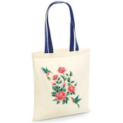 Torba bawełniana roses with humming-birds kolor