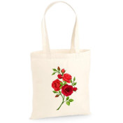 Torba bawełniana ecri red roses