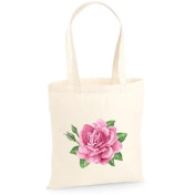 Torba bawełniana ecri pink flower