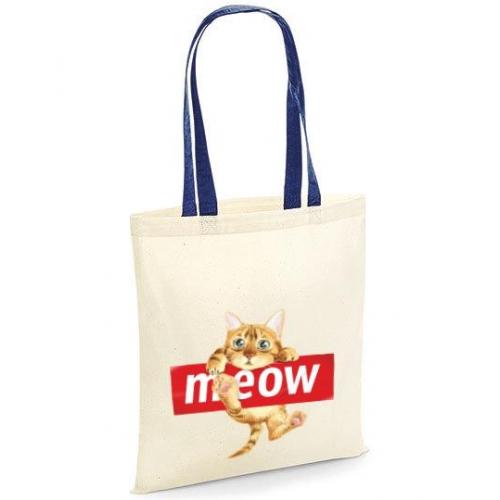 Torba bawełniana cat meow kolor