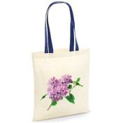 Torba bawełniana purple flower kolor