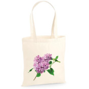 Torba bawełniana ecri purple flower
