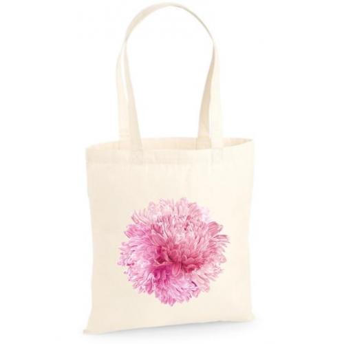 Torba bawełniana ecri piwonia